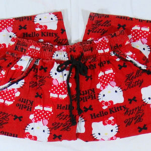 HELLO KITTY WOMEN'S PJ BOTTOMS SZ SMALL